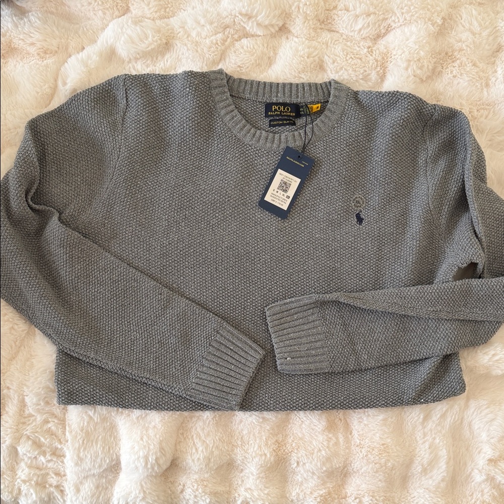 Polo by Ralph Lauren Men's Crewneck Sweater in Gray